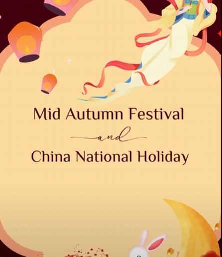 The Mid-Autumn Festival and China National Holiday Coming